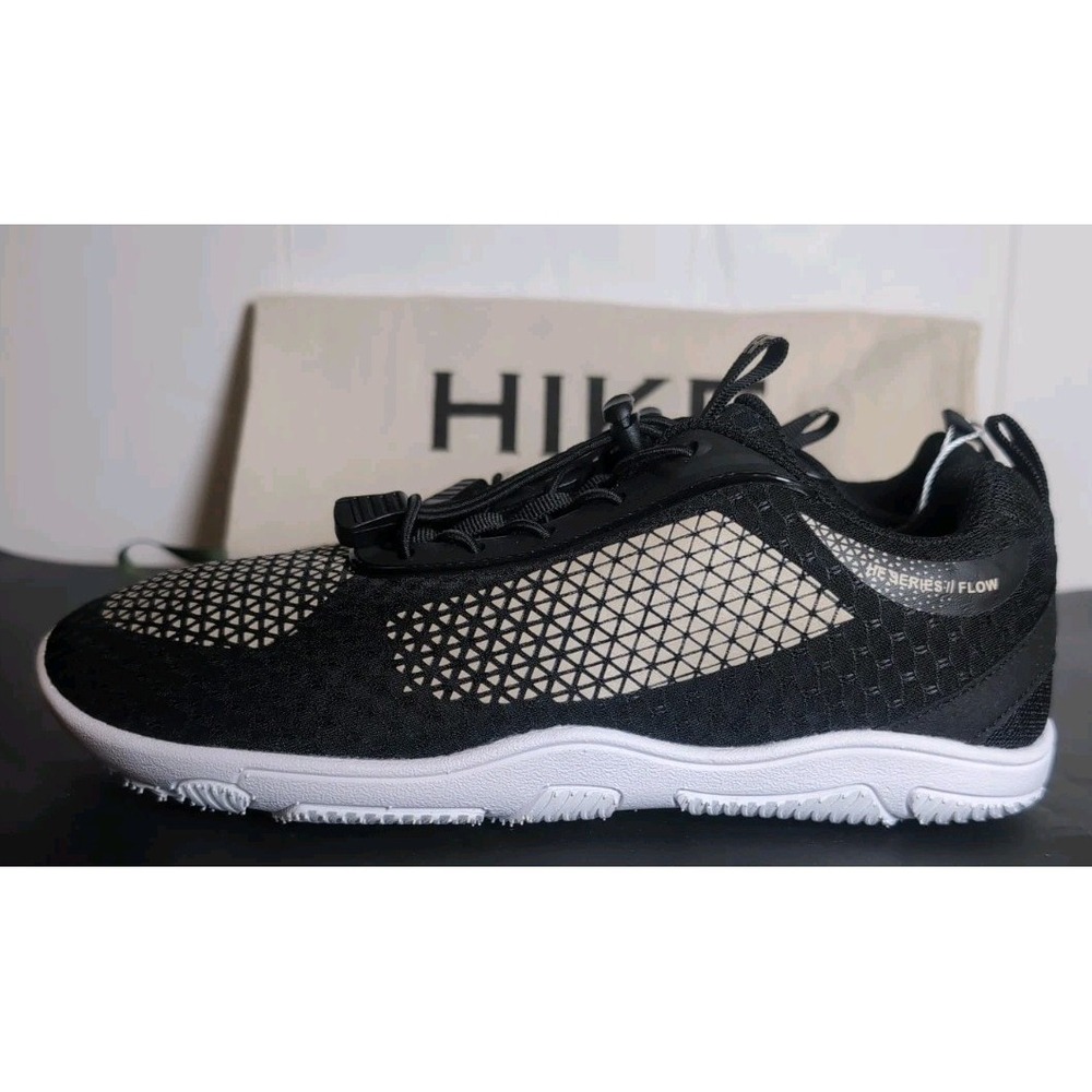 Hike Footwear Women Flow Barefoot Shoes Zero Drop Wide Toe Black HFXC Size 7